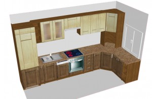 Przykładowy projekt mebli kuchennych