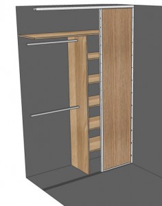 Przykładowy projekt szafy wnękowej